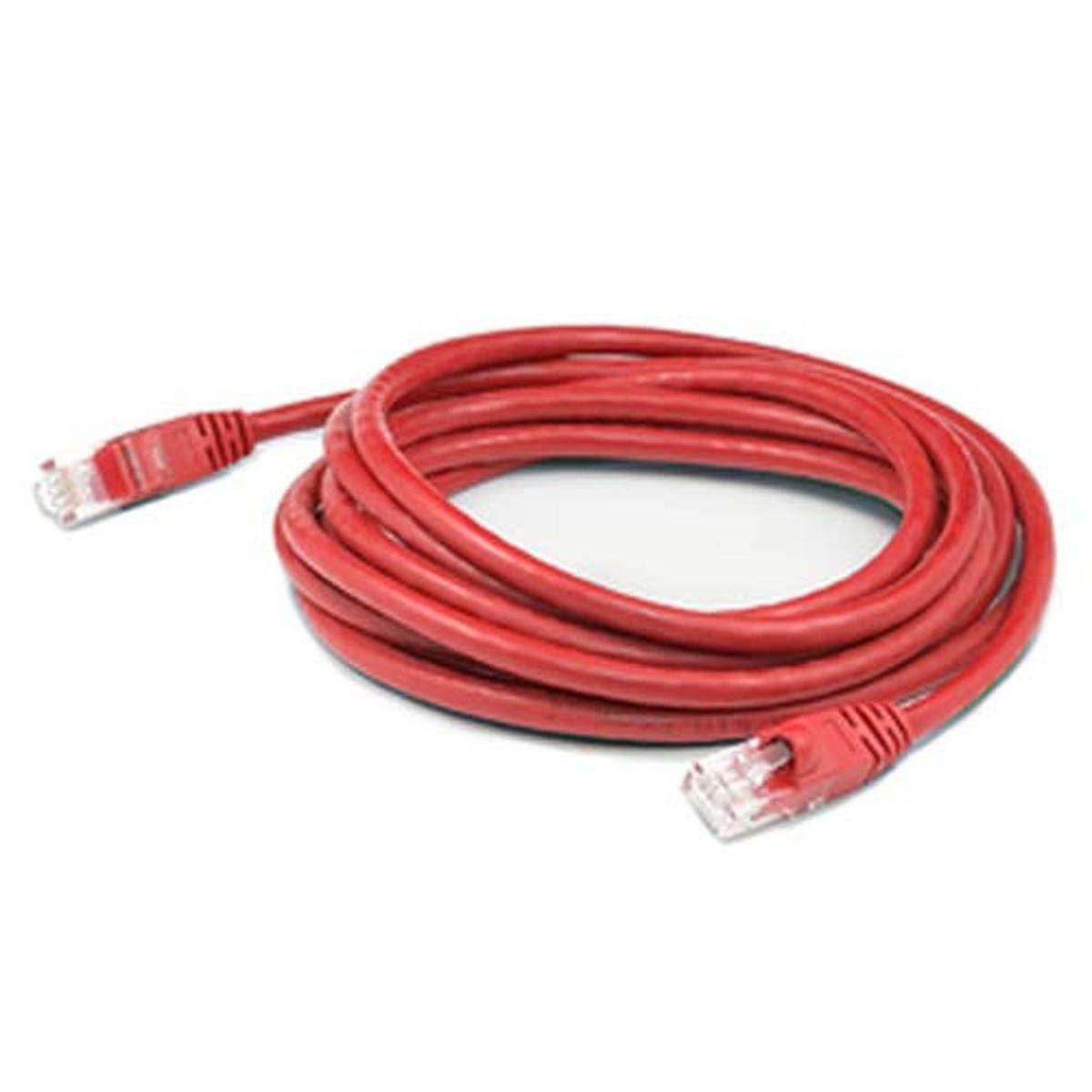 AddOn 10ft Red CAT 6 Slim PVC Ethernet Cable Snagless Clear-Claw RJ-45 M/M