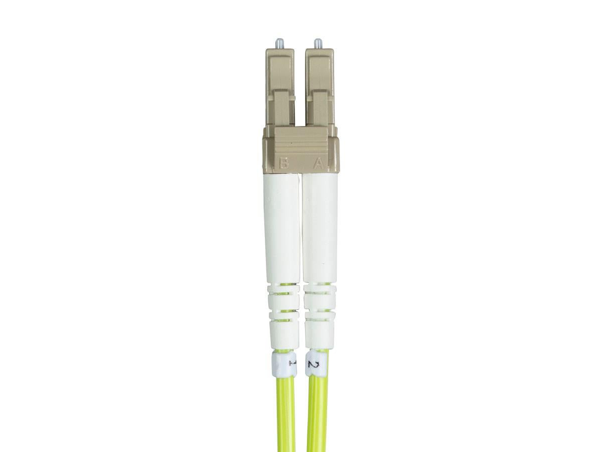 Monoprice Fiber Optic Cable - Green - 5 Meter | OM5, LC/UPC-LC/UPC, Multi Mode Duplex, (50/125 Type) - Entegrade Series