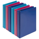 Samsill Ring Binder MP28609 Economy 1 6 Pack Assorted Colors