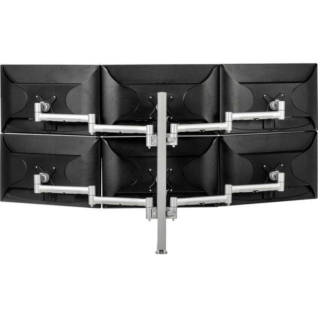 atdec AWMS-6-13717-H-S Six Monitor Arm 29.5 Post Desk Mount