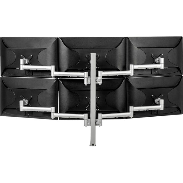 atdec AWMS-6-13717-H-S Six Monitor Arm 29.5 Post Desk Mount
