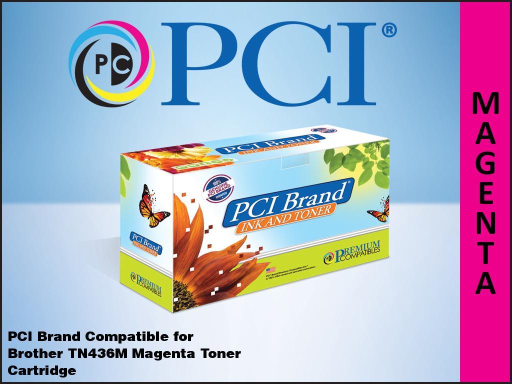 PCI TN-436M-PCI Toner Cartridge, Magenta for Brother Printer