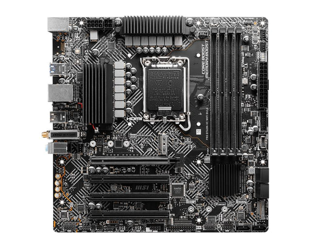 MSI B760M-VC WIFI BULK Gaming Desktop Motherboard - Intel B760 Chipset - Socket LGA-1700 - Micro ATX - 4x Memory Slots - Gigabit Ethernet - 2.5Gigabit Ethernet - IEEE 802.11 a/b/g/n/ac/ax - 6x SATA