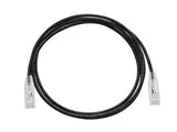 Monoprice Cat6 Ethernet Patch Cable - 5 feet - Black | Snagless RJ45 Stranded 550MHz UTP CMR Riser Rated Pure Bare Copper Wire 28AWG - SlimRun Series