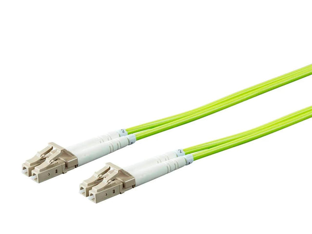 Monoprice Fiber Optic Cable - Green - 1 Meter | OM5, LC/UPC-LC/UPC, Multi Mode Duplex, (50/125 Type) - Entegrade Series