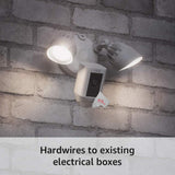 Ring Floodlight Cam Wired Plus with Motion-Activated 1080p HD Video - White  B08F6GPQQ7