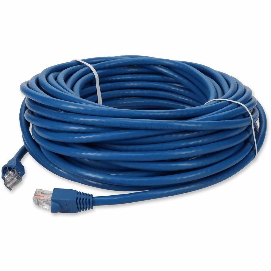 AddOn 300ft Blue CAT 6 PVC Ethernet Cable Snagless Bubble Boot RJ-45 M/M - 300 ft Category 6 Network Cable for Network Device