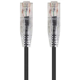 Monoprice Cat6 Ethernet Patch Cable - 5 feet - Black | Snagless RJ45 Stranded 550MHz UTP CMR Riser Rated Pure Bare Copper Wire 28AWG - SlimRun Series