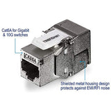 TRENDnet TC-K06C6A Shielded Cat6A Keystone Jack - 6-Pack