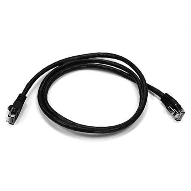 Monoprice Cat6 Ethernet Patch Cable - Network Internet Cord - RJ45, Stranded, 550Mhz, UTP, Pure Bare Copper Wire, 24AWG, 3ft, Black
