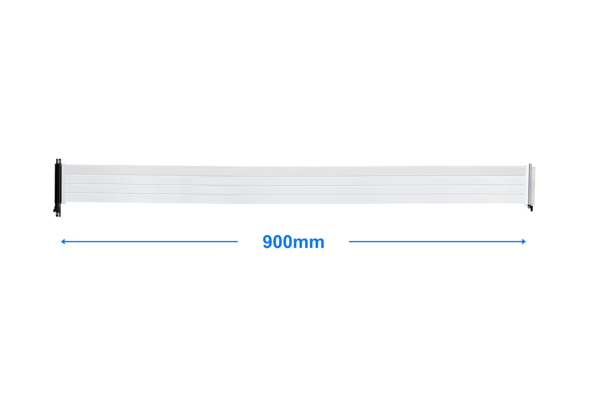 LIAN LI Premium PCI-E 16X 4.0 White Extender Riser Cable 600 mm , White Color ---PW-PCIV-4-90W