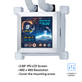 Lian Li Hydroshift 360 AIO- Pre-installed 3 x 28MM fans - Side-mounted coolant pathway - 2.88” LCD Screen - 480 × 480 Resolution - Captured screenshots or recorded videos Shift AIO -White (HSLCD36SW)