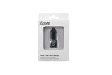 Targus iStore Duo Car Charger - 1 Pack - 12 W - 12 V DC Input - 5 V/2.40 A Output - Black - APD503CAI