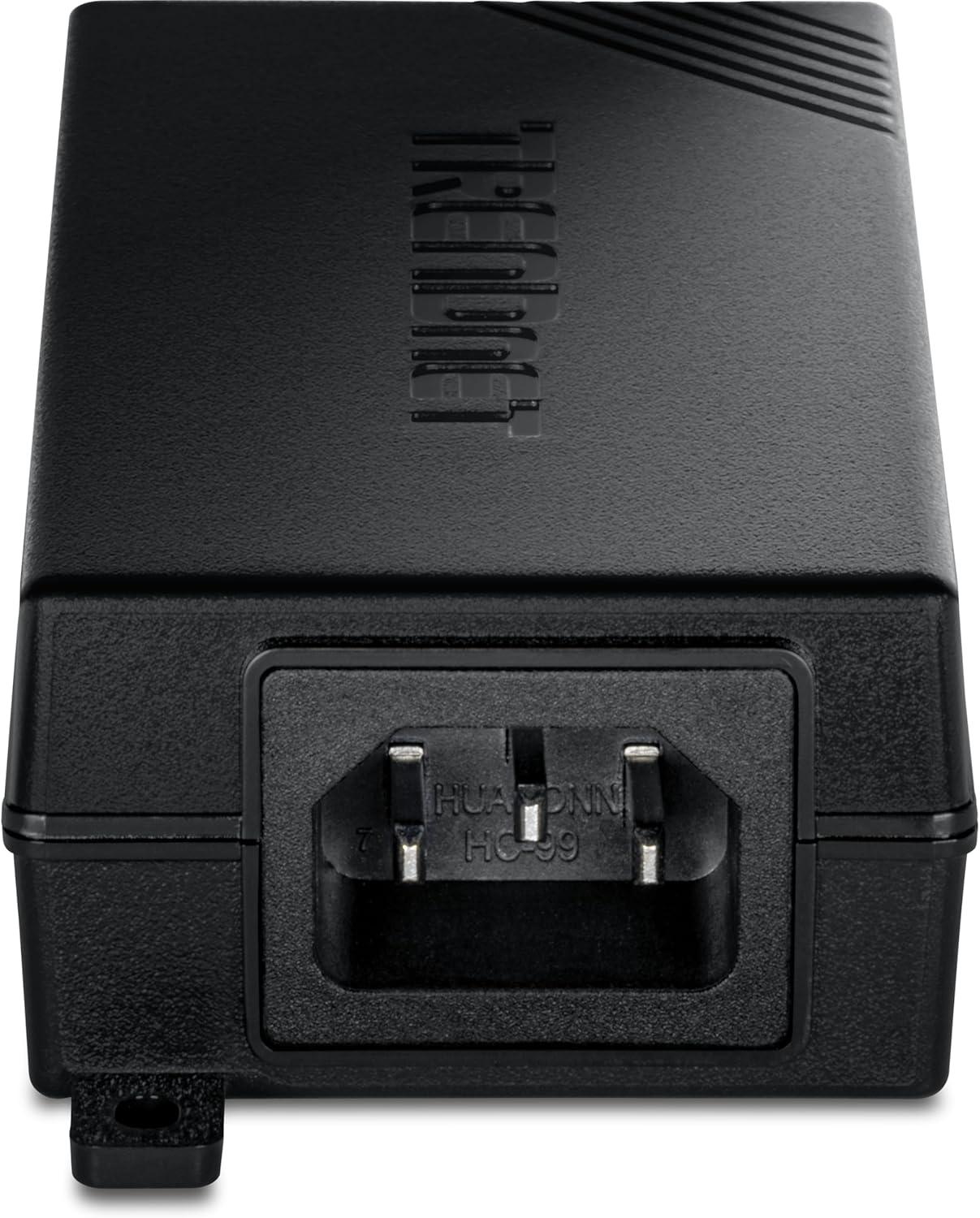TRENDnet Gigabit PoE+ Injector, TPE-114GI, Supplies PoE (15.4W), PoE+(30W), Network A PoE Device Up to 100m (328 ft), Plug & Play, NDAA & TAA Compliant, Black