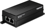TRENDnet Gigabit PoE+ Injector, TPE-114GI, Supplies PoE (15.4W), PoE+(30W), Network A PoE Device Up to 100m (328 ft), Plug & Play, NDAA & TAA Compliant, Black