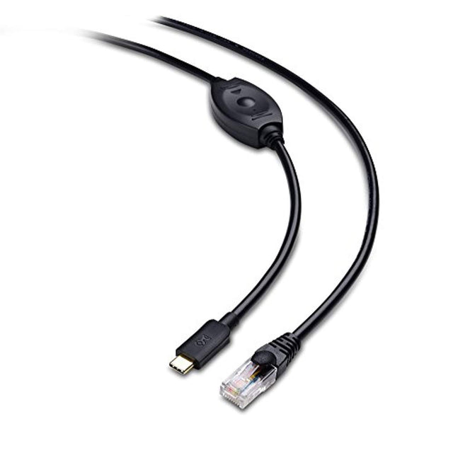 cable matters usb c to rj45 console cable for windows and macbook pro (compatible cisco console cable, rollover cable) with ftd