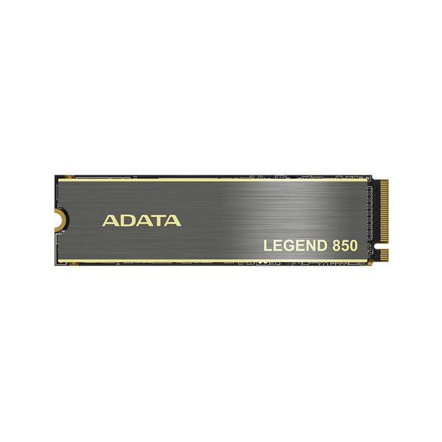 ADATA LEGEND 850 512GB M.2 2280 PCIe Gen4x4 Internal Solid State Drive | PS5 Compatible - SMI XM2269XT | Up to 5000 MBps - Grey/Gold SSD | 500 TBW - 1PK