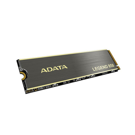 ADATA LEGEND 850 512GB M.2 2280 PCIe Gen4x4 Internal Solid State Drive | PS5 Compatible - SMI XM2269XT | Up to 5000 MBps - Grey/Gold SSD | 500 TBW - 1PK