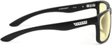 Gunnar Intercept Reading Glasses, Eyewear with +2.5 Lens Power, Onyx Frames, Amber Lens, 65% Blue Light and 100% UV Protection, INT-00101-2.5