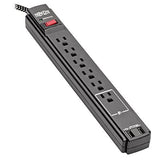 Safe-IT Surge Protector 6-Outlet 2 USB Ports Antimicrobial 10ft Cord
