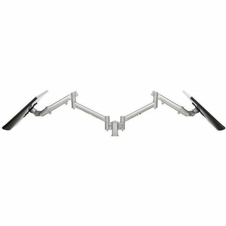 Atdec Mounting Arm for Monitor, Flat Panel Display, Curved Screen Display - Silver - Landscape/Portrait - Height Adjustable - 2 Display(s) Supported - 27" Screen Support - 19.84 lb Load Capacity - 75 x 75, 100 x 100 - VESA Mount Compatible - Aluminum