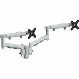 Atdec Mounting Arm for Monitor, Flat Panel Display, Curved Screen Display - Silver - Landscape/Portrait - Height Adjustable - 2 Display(s) Supported - 27" Screen Support - 19.84 lb Load Capacity - 75 x 75, 100 x 100 - VESA Mount Compatible - Aluminum