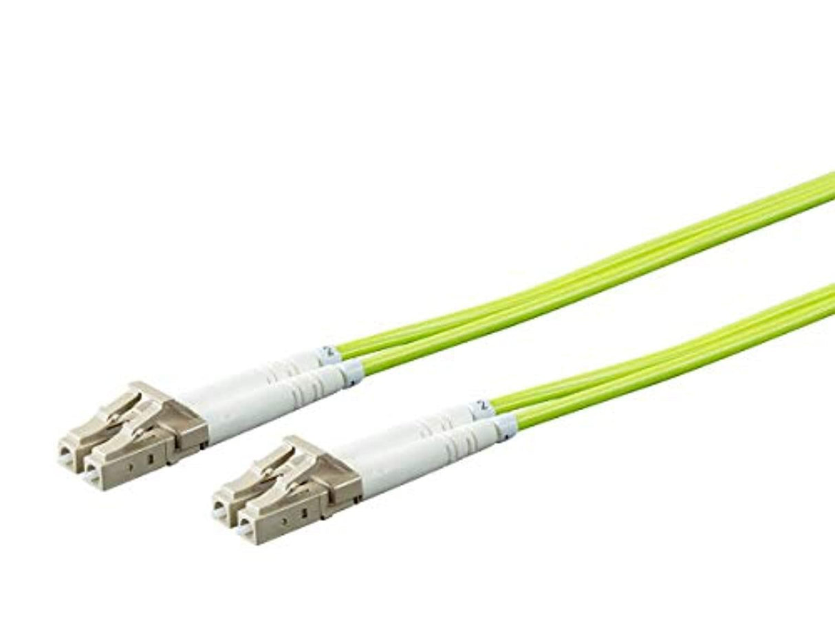 Monoprice Fiber Optic Cable - Green - 1 Meter | OM5, LC/UPC-LC/UPC, Multi Mode Duplex, (50/125 Type) - Entegrade Series