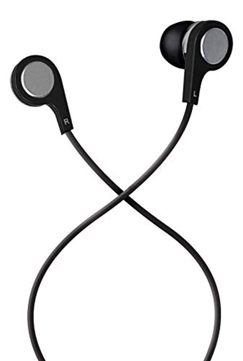 Maxell B-13 Bass Earbuds/Headphones with Microphone, Black, 52 Cord 199621