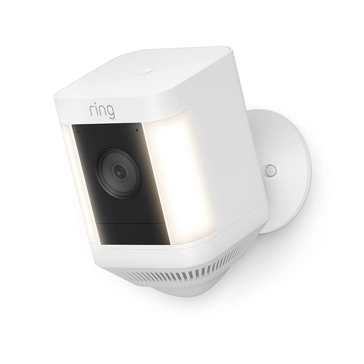 Ring Spotlight Cam Plus - Battery - Two-Way Talk - Color Night Vision - Security Siren - White - 2022 Release  B09JZ5BG26