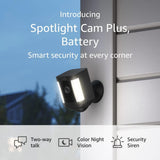 Ring Spotlight Cam Plus Outdoor/Indoor Wireless Surveillance Camera - Black