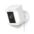 Ring Spotlight Cam Plus Outdoor/Indoor 1080p Wired Security Camera - White  B09J1TB7TB