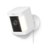 Ring Spotlight Cam Plus Outdoor/Indoor 1080p Wired Security Camera - White  B09J1TB7TB
