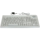 Seal Shield Silver Seal Glow Waterproof Keyboard Long Cable SSWKSV207GL