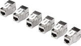 TRENDnet TC-K06C6A Shielded Cat6A Keystone Jack - 6-Pack