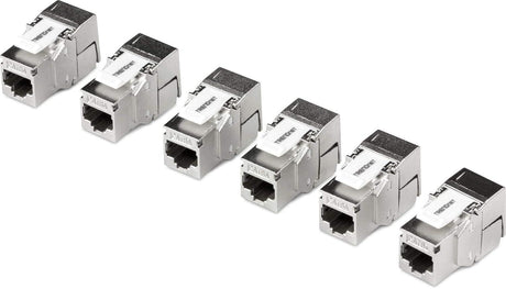 TRENDnet TC-K06C6A Shielded Cat6A Keystone Jack - 6-Pack