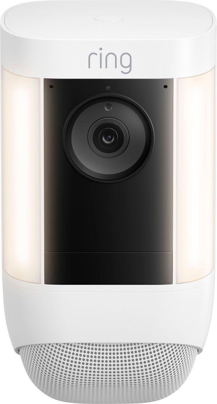 Ring Spotlight Cam Pro Outdoor Wireless 1080p Battery Surveillance Camera - White