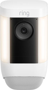 Ring Spotlight Cam Pro Outdoor Wireless 1080p Battery Surveillance Camera - White