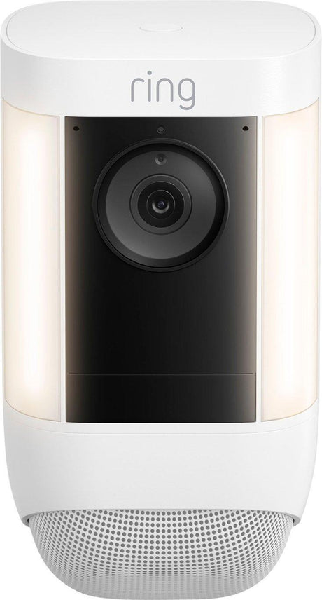 Ring Spotlight Cam Pro Outdoor Wireless 1080p Battery Surveillance Camera - White