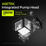 TRYX Stage 360 ARGB 360mm AIO Dual 4.0'' Screen 720x720 Resolution AIO Cooler 360mm Three Display Modes Customizable Asetek 7th Gen V2 280w TDP with ROTA SL ARGB Fans Intel LGA 1851/1700 AMD AM5/AM4