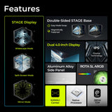 TRYX Stage 360 ARGB 360mm AIO Dual 4.0'' Screen 720x720 Resolution AIO Cooler 360mm Three Display Modes Customizable Asetek 7th Gen V2 280w TDP with ROTA SL ARGB Fans Intel LGA 1851/1700 AMD AM5/AM4