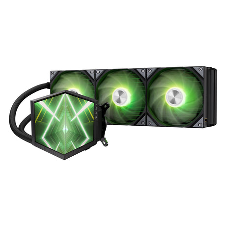 TRYX Stage 360 ARGB 360mm AIO Dual 4.0'' Screen 720x720 Resolution AIO Cooler 360mm Three Display Modes Customizable Asetek 7th Gen V2 280w TDP with ROTA SL ARGB Fans Intel LGA 1851/1700 AMD AM5/AM4