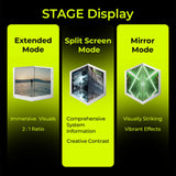 TRYX Stage 360 ARGB White 360mm AIO Dual 4.0'' Screen 720x720 Resolution AIO Cooler 360mm Three Display Modes Customizable Asetek 7th Gen V2 280w TDP ROTA SL ARGB Fans Intel LGA 1851/1700 AMD AM5/AM4