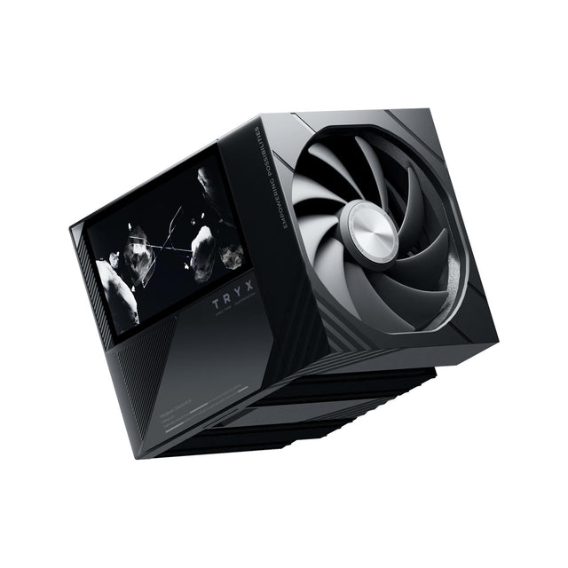 TRYX TURRIS 620 CPU Air Cooler 5.0 IPS Customizable Screen 280w TDP Reflow Soldering Dual Tower CPU Cooler with Display Powered by KANALI Rail-Mounted ROTA Fans for Intel LGA1851/1700 & AMD AM5