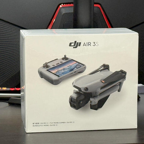 DJI Air 3S Fly More Combo, RC 2 Screen, 1 CMOS, 4K/60fps, Omni Sensors, 2 Cameras, 3 Batteries, Extended Flight
