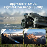 DJI Air 3S Fly More Combo, RC 2 Screen, 1 CMOS, 4K/60fps, Omni Sensors, 2 Cameras, 3 Batteries, Extended Flight