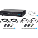 ATEN 4-Port Dual Display Universal PP4.0 Secure KVM with Cables