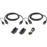 ATEN 4-Port Dual Display Universal PP4.0 Secure KVM with Cables
