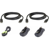 ATEN 4-Port Dual Display Universal PP4.0 Secure KVM with Cables