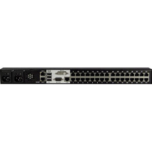 Raritan Dominion KX III DKX3-432 KVM Switchbox - 32 Computer(s) - 1 Local User(s) - 4 Remote User(s) - 1920 x 1080 - 34 x Network (RJ-45) - 4 x USB - DVI - Rack-mountable