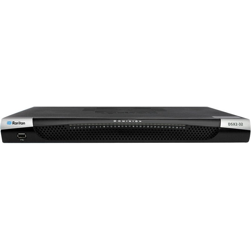 Raritan Dominion Sx Ii Dsx2-32 Device Server - Twisted Pair - 2 X Network (rj-45) X Usb - 32 X Serial Port - 10/100/1000base-t - Gigabit Ethernet - Management Port - Rack-mountable